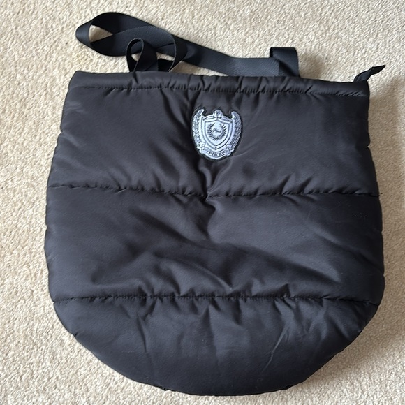 Victorias Secret Pink Black Puffer Tote - Picture 3 of 4